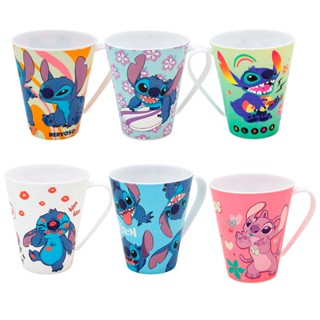 Caneca Stitch Infantil de Plástico 360 ml Plasútil
