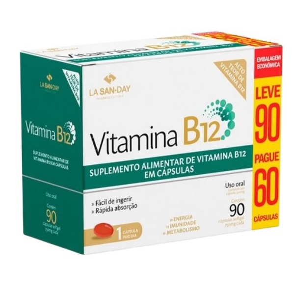 Vitamina B12 90 Cps - La San Day