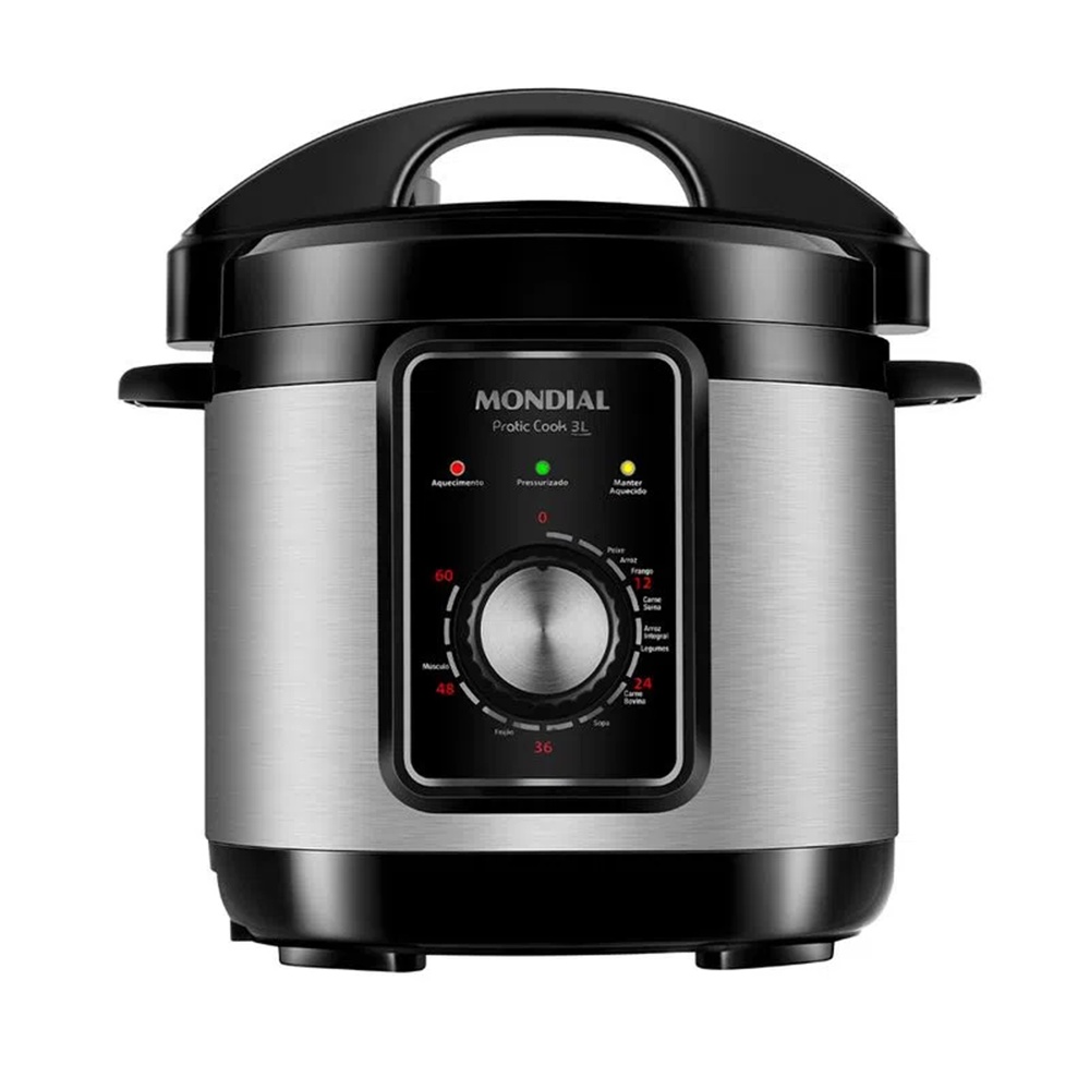 Panela de Pressão Elétrica 3L Preto PE-47-3L-I 220V Mondial