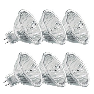 Kit 6 Lampadas Halogena Dicroica Mr16 50W 12V Gu5.3 2800K