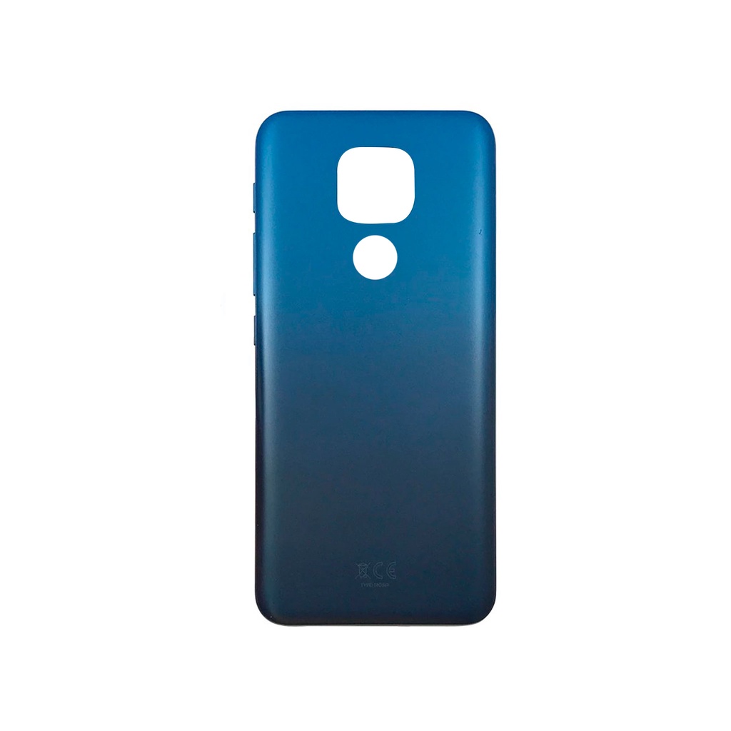 Tampa Traseira Compatível Moto E7 Plus Xt2081 C/ Botão - Azul RETIRADO