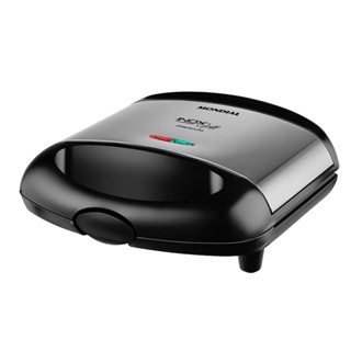 Chapa Sanduicheira Inox Grill Premium Preto 800W S-07 110V Mondial em Oferta na Shopee