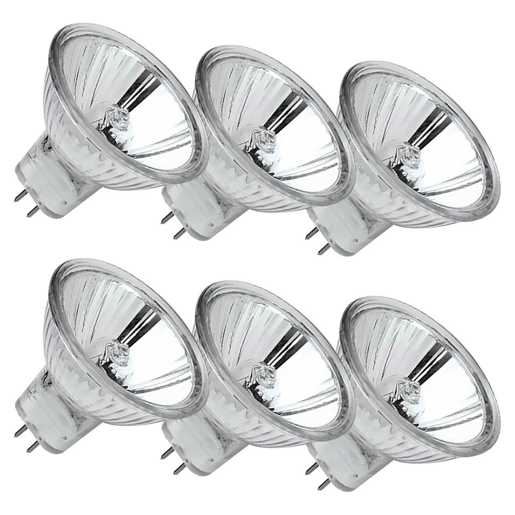 Kit 6 Lampadas Halogena Dicroica Mini Mr11 35W 12V Gu4 2800K - Home & Living