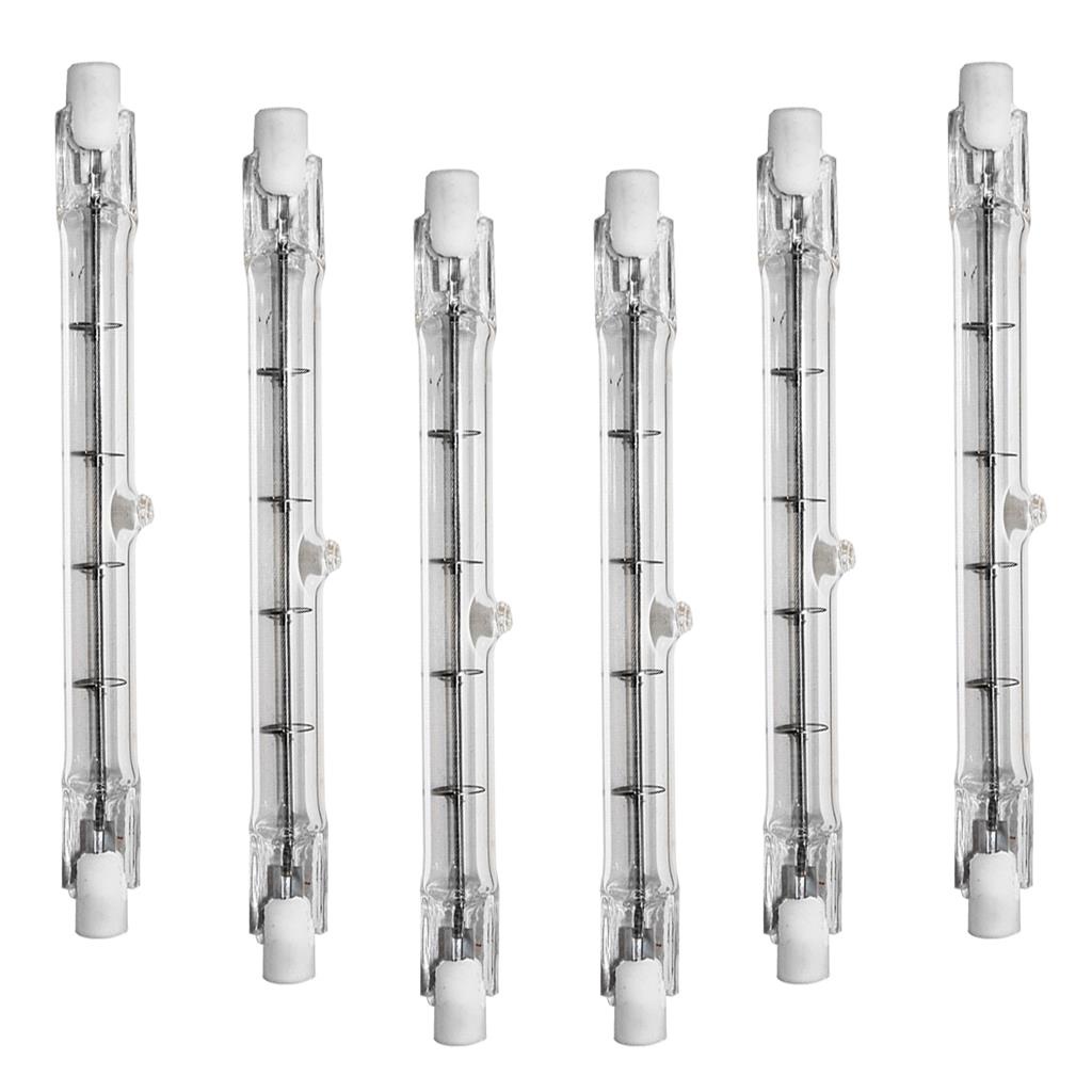 Kit 6 Lampadas Halogena Palito 300W 127V 2800K Luz Amarela - Home & Living