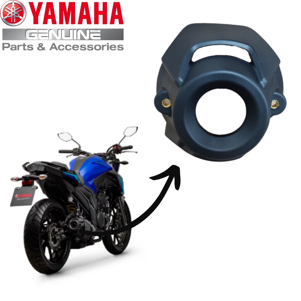 CAPA PONTEIRA PROTETOR ESCAPAMENTO FZ25 FAZER 250 2018 A 2025