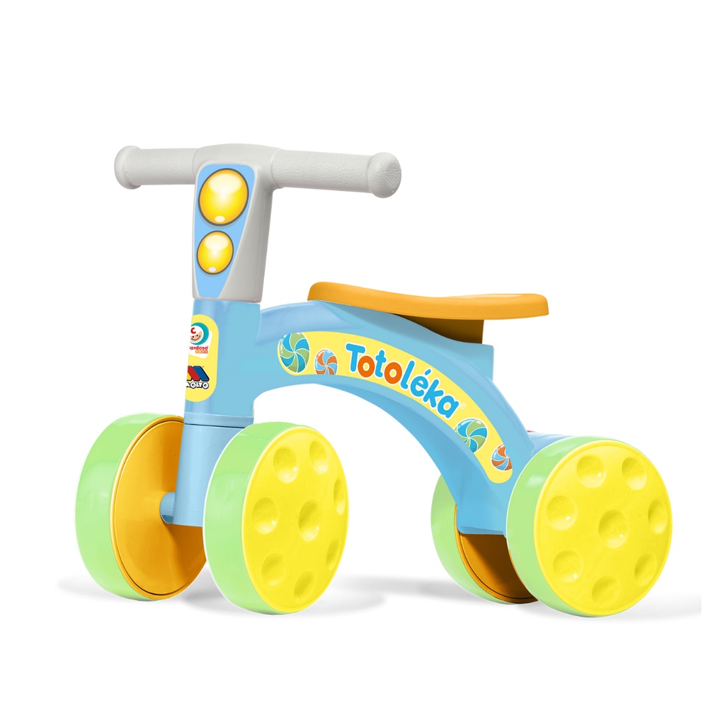 Bicicleta de Equilíbrio Infantil 4 Rodas Sem Pedal Quadriciclo Andador Seguro