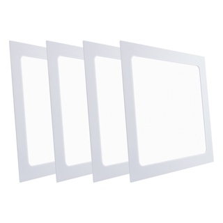 Kit 4 Painel Plafon Luminaria Quadrada Embutir 25w Branco Frio em Oferta na Shopee