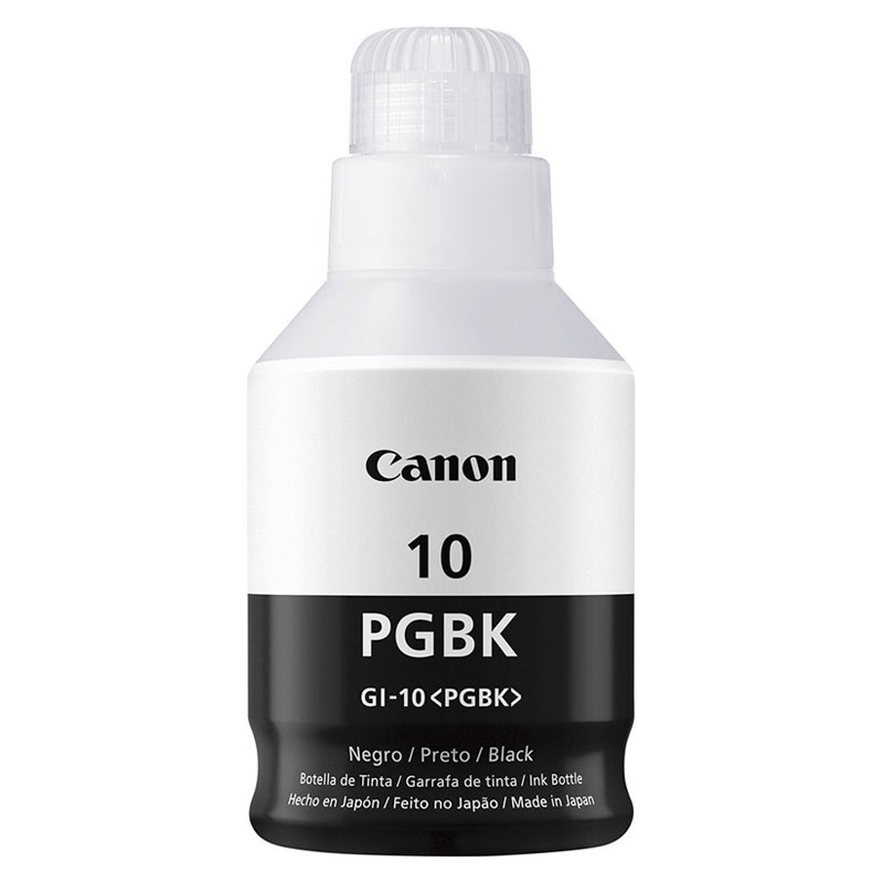 Garrafa de tinta Canon GI10PGBK Preto em Oferta na Shopee
