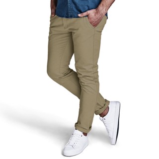 Calça Essencial Slim Color Bolsos Elastano Sofisticado Ogochi