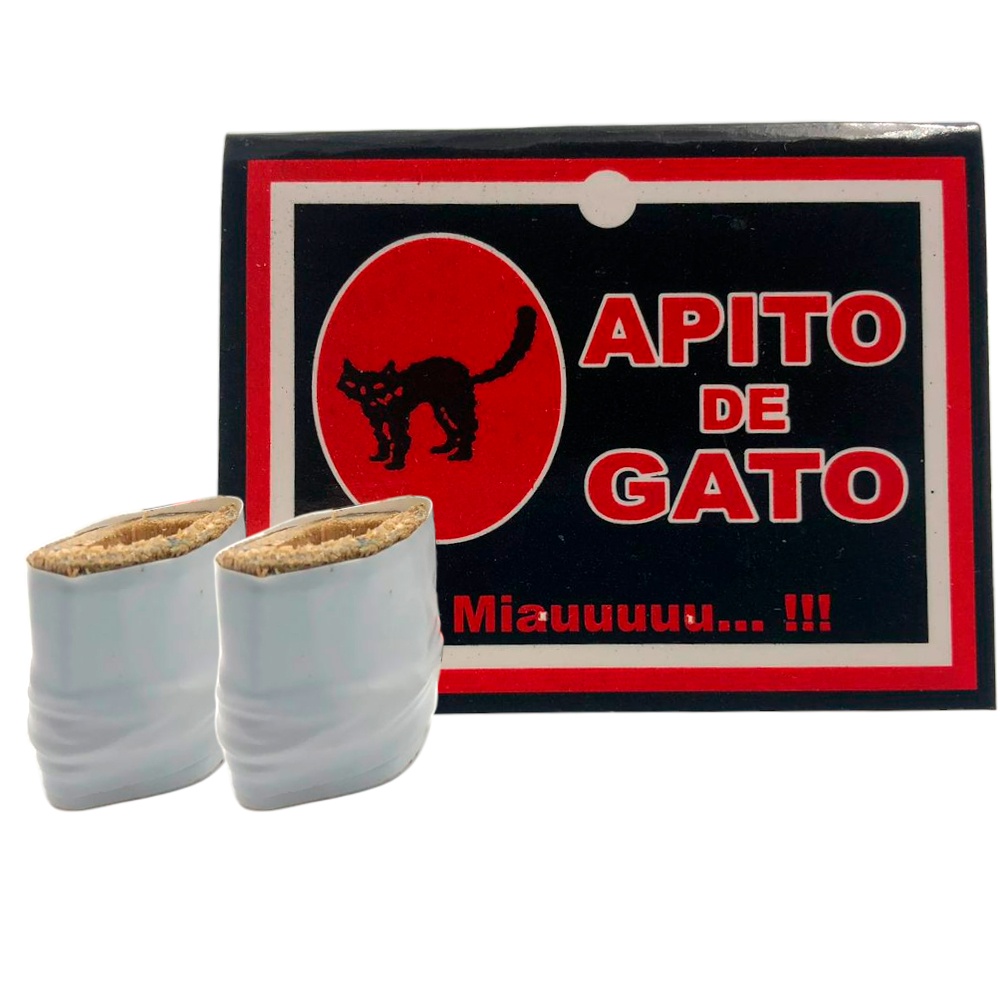 Pegadinha 2 Apitos de Gato Imita o som do Miado - 2un