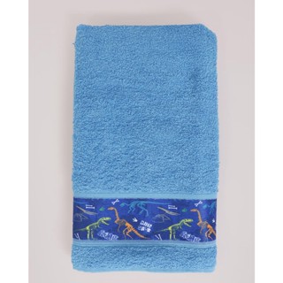 Toalha Banho 68x130 Valletex Dinossauro Azul