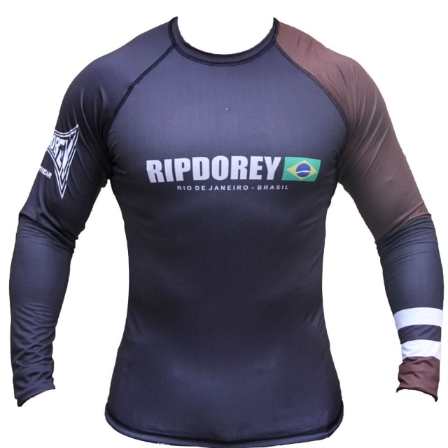 Camisa Compressão manga Longa Sublimada Rip Dorey marrom