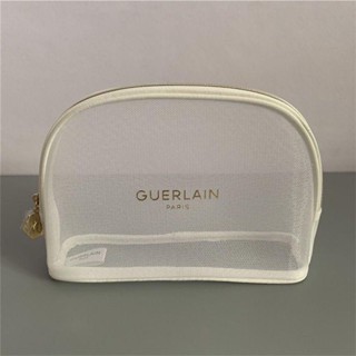 Saco De Maquiagem Em Gaze Branca Guerlain , Lavagem Armazenamento De Emulsão De Água Malha De Dupla Camada P