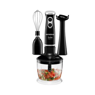 Mixer Turbo 3 em 1 Triturador Batedor Misturador Mondial 350W M14 Preto