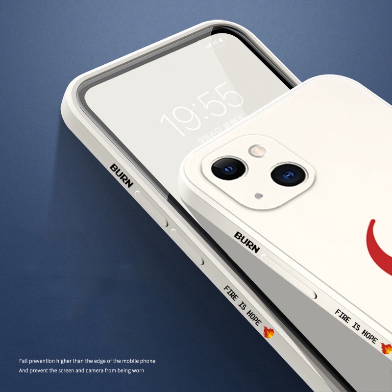 Detalhes do Estojo De Fogo Feroz Silicone Macio Para Telefone Samsung S23 Ultra S22 Plus S21 S20 FE A14 A34 A54 A32 A13 A23 A33 A73 A51 A71 A53 A52 A72 Capa À Prova De Choque