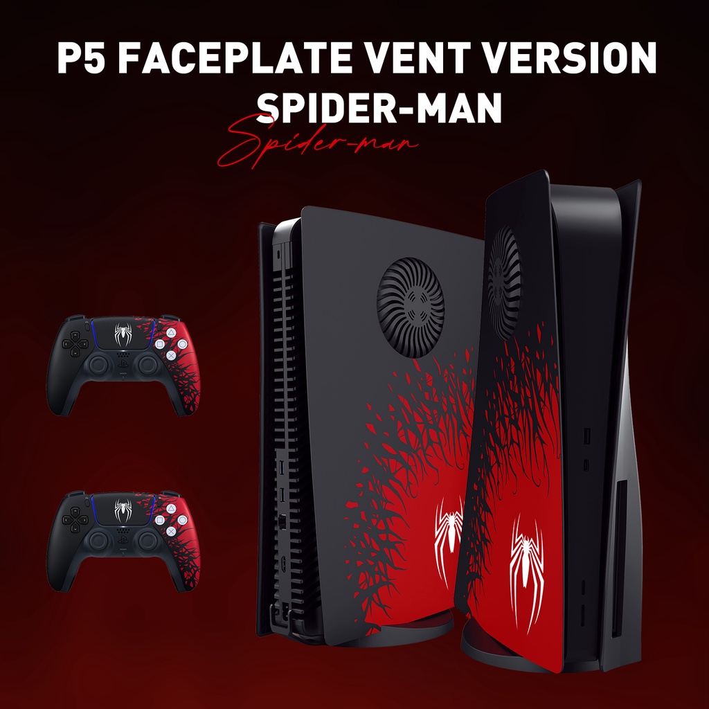 Placas De Cobertura PS5 Para PlayStation 5 Disk Edition Ou Versão CD-ROM , PS5 Acessórios ABS PS5 Com Ventiladores