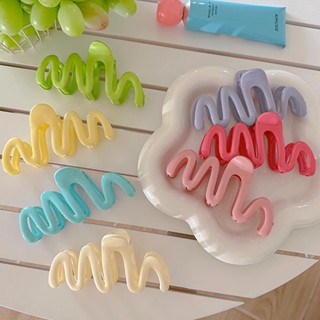 Creme De Onda Colorida Com Clip Tubarão Acessórios Para Meninas 10.5CM