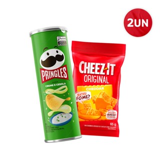 Combo Pringles Creme E Cebola 109G E Cheez It Cheddar 65G