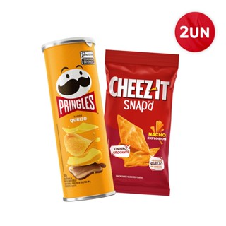 Combo Pringles Queijo 109G E Snap´D Nacho Explosion 90G