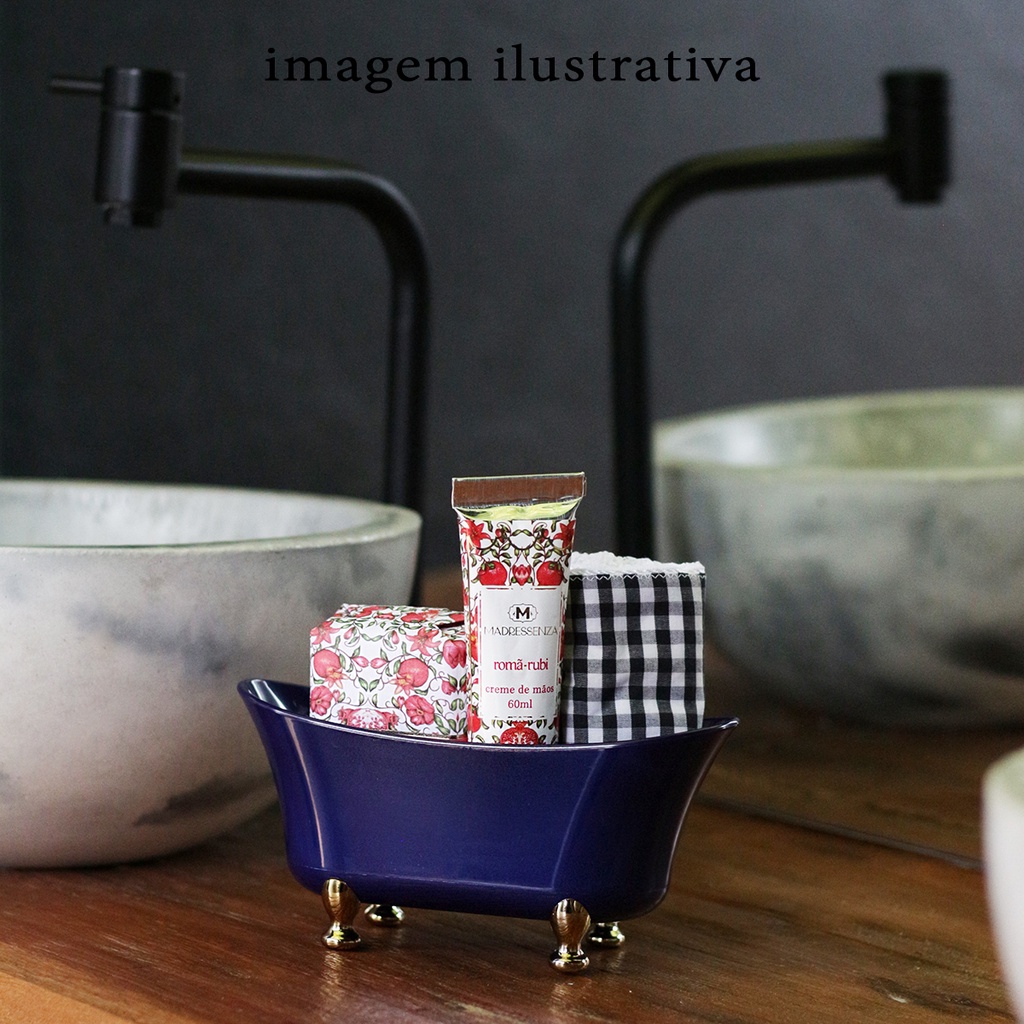 Kit 2 Banheiras Organizadoras Creme Cosmético Maquiagem Mini