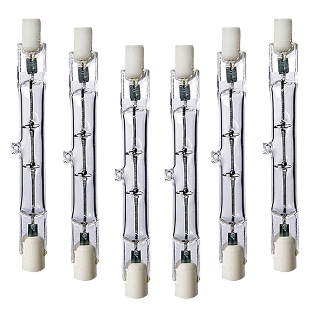 Kit 6 Lampadas Halogena Palito 500W 220V R7S 2800K - Home & Living