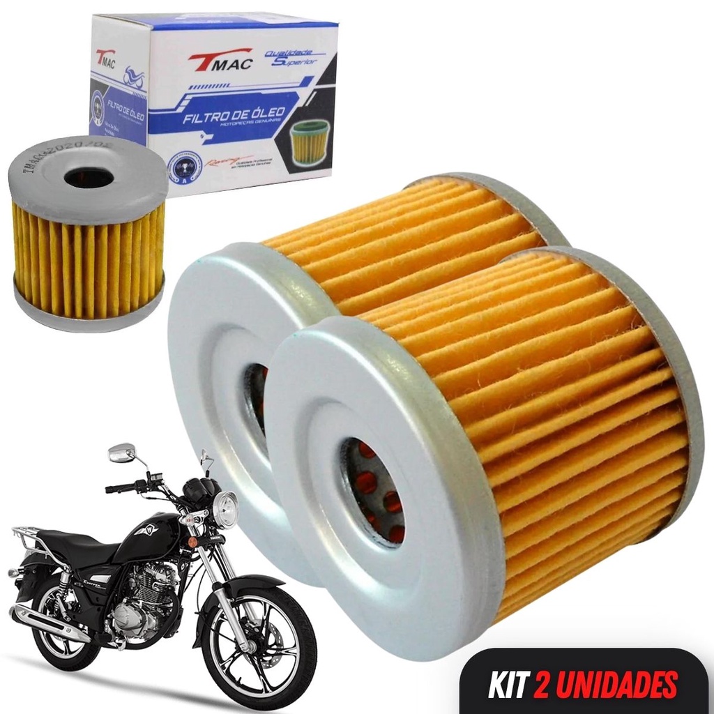 Kit 2 Filtro De Óleo Suzuki Yes Burgman Intruder Gsr 125 150