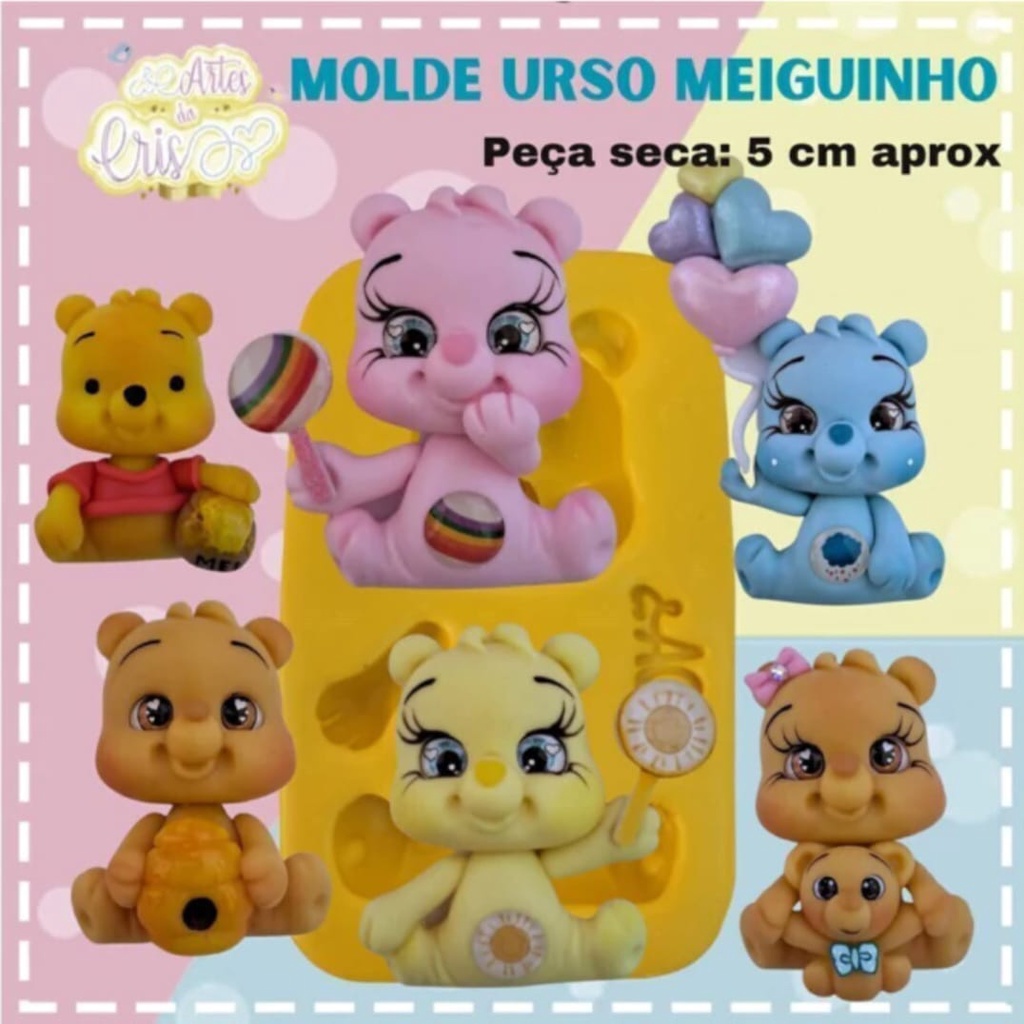 Molde Urso Meiguinho Artes da Cris