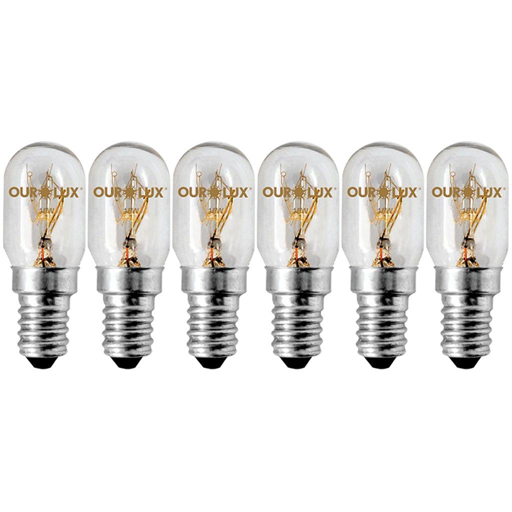 Kit 6 Lampadas Incandescente Geladeira/Microondas 15W 127V em Oferta na Shopee