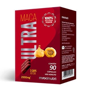 Maca Peruana Ultra 2000mg 100% Maca 90 Cápsulas Maxinutri