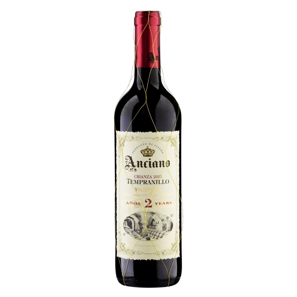 Vinho tinto seco Tempranillo Anciano Crianza 2015 adega Bodegas Navalón 750 ml