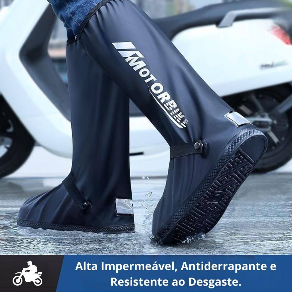 Polaina Impermeavel Bota Galocha Protetor Calcado Capa de Chuva Motoqueiro em Oferta na Shopee