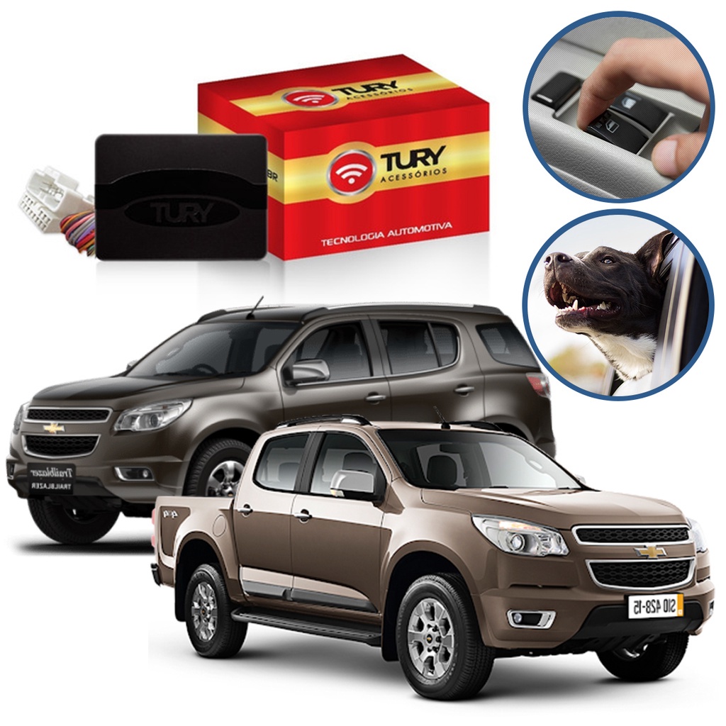 Módulo Subida Vidro Elétrico Tury S10 Trail Para Carro Blazer 2012 A 2016 PRO 4.23AS em Oferta na Shopee