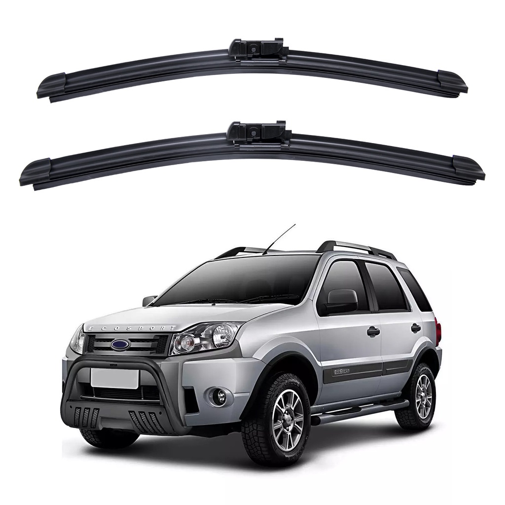 Par Palhetas Limpador Para-brisa Ford Ecosport 2003 - 2012 Kit em Oferta na Shopee