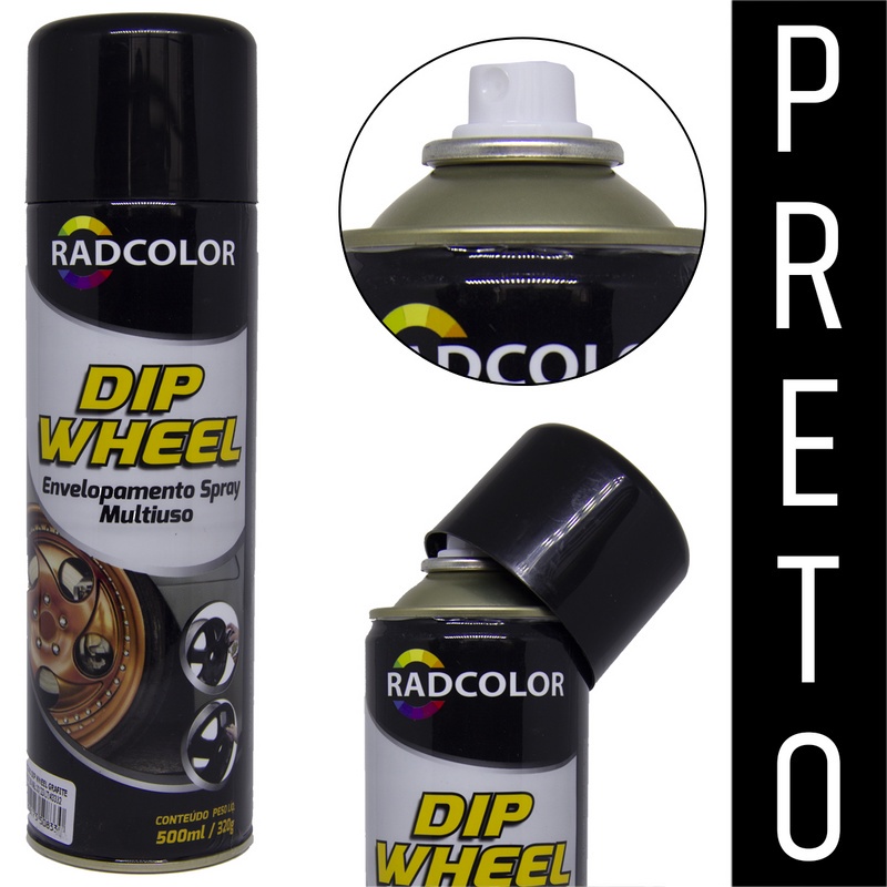 Lata Spray Envelopamento - Revestimento / Preto - Spare Parts and Accessories for Vehicles