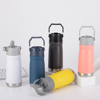 Garrafa térmica de aço inoxidável de alta qualidade  portátil vácuo isolada Tumbler com al...