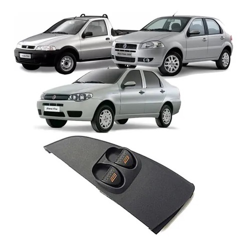 Botão Vidro Elétrico Duplo Para Palio/strada/siena 2001/2002 em Oferta na Shopee