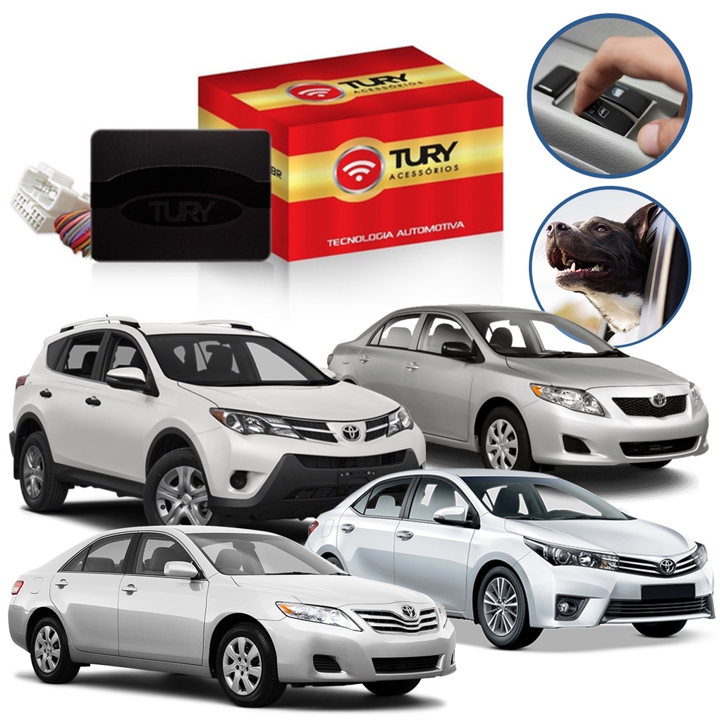Módulo Subida Vidro Elétrico Tury Toyota Camry Corolla Rav-4 Pro 4.37M em Oferta na Shopee