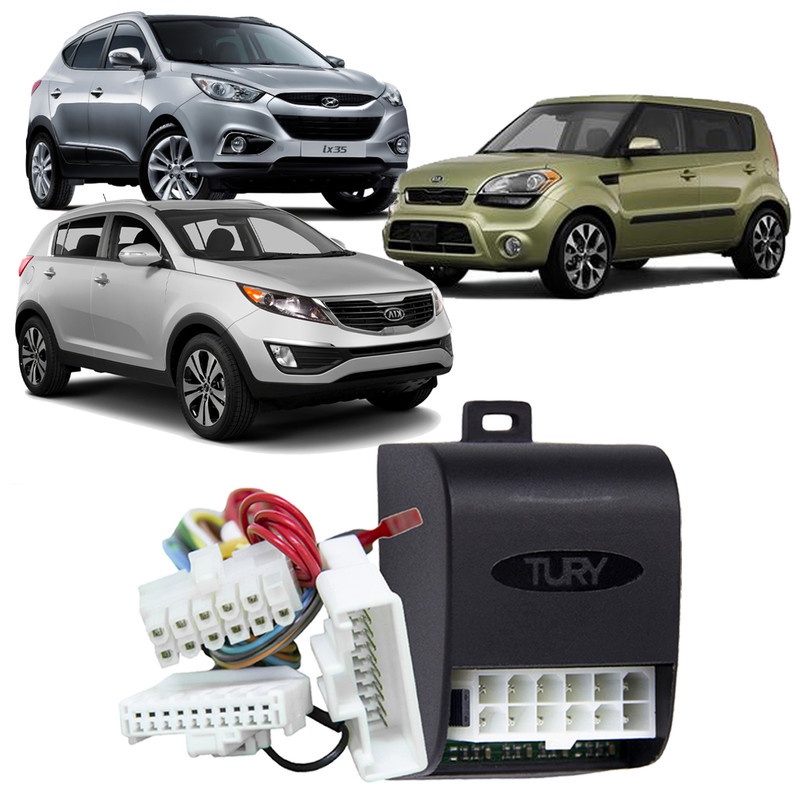 Módulo de Retrovisores Elétricos Tilt Down Tury Park 1.2.4 AE - Hyundai IX35 / Soul e Sportage