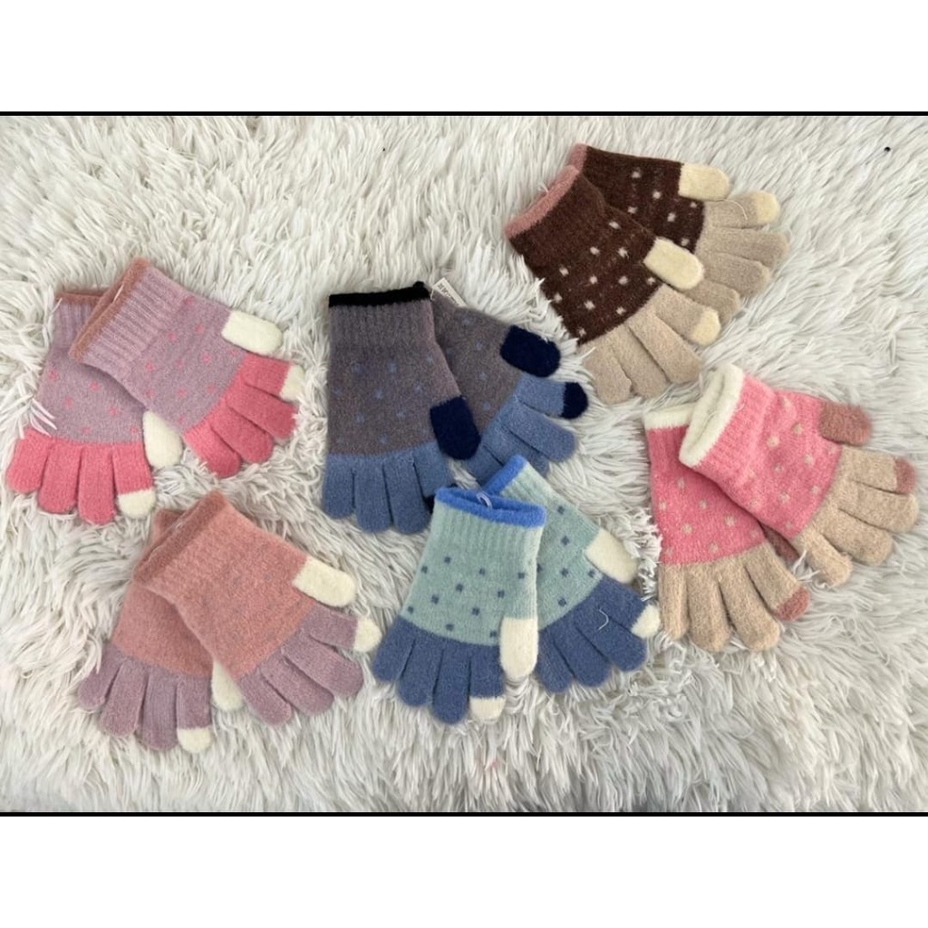 Luvas Quentes De Inverno Para Crianças De 4-10 Anos Macias Pelinho em Oferta na Shopee