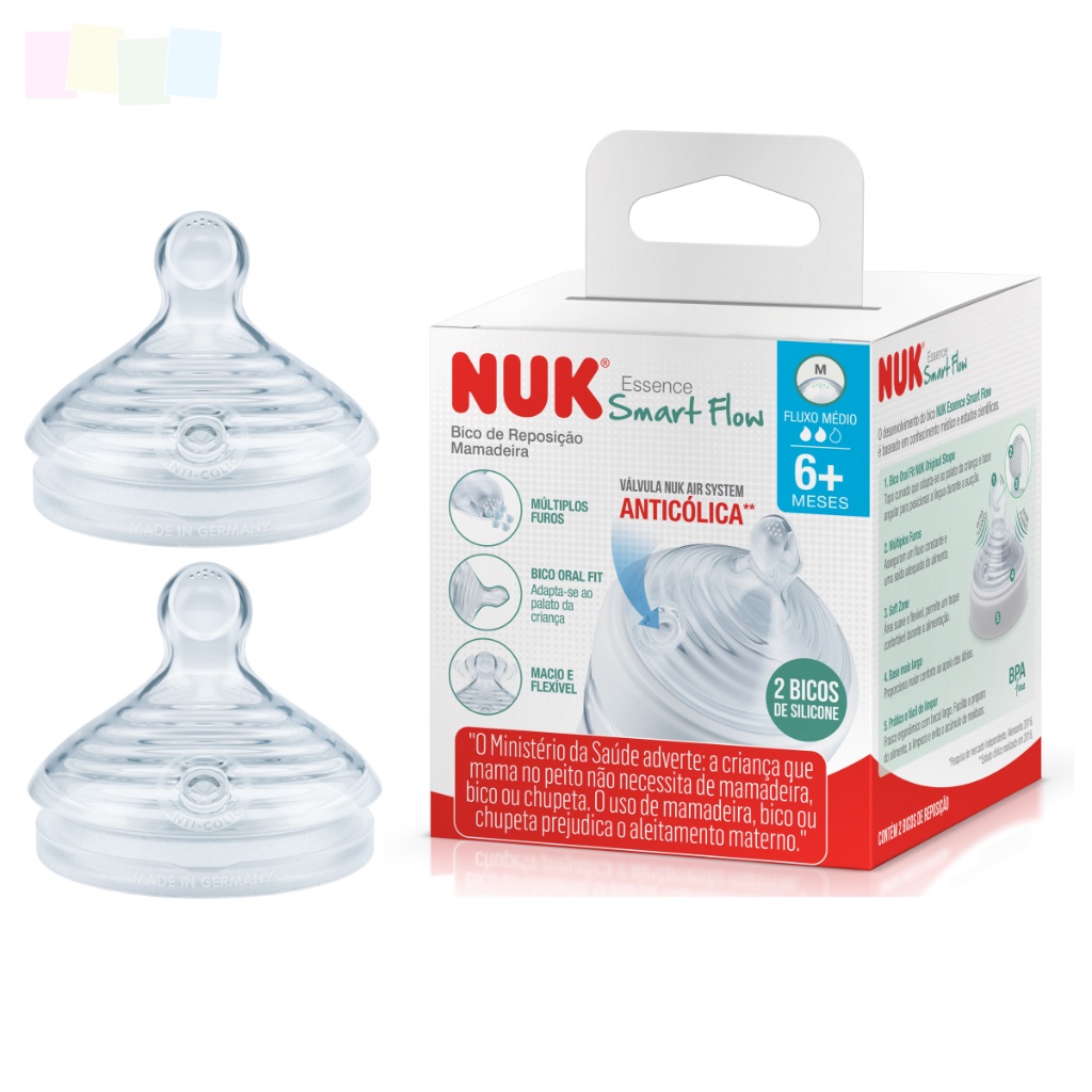 Bico Ortodôntico Válvula Air System Múltiplos Furos Oral Fit Soft Zone Base Larga 6+ M Fluxo Médio