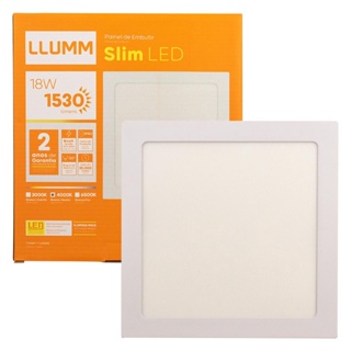 Painel led embutir quadrado 18w 4000k - Llum em Oferta na Shopee