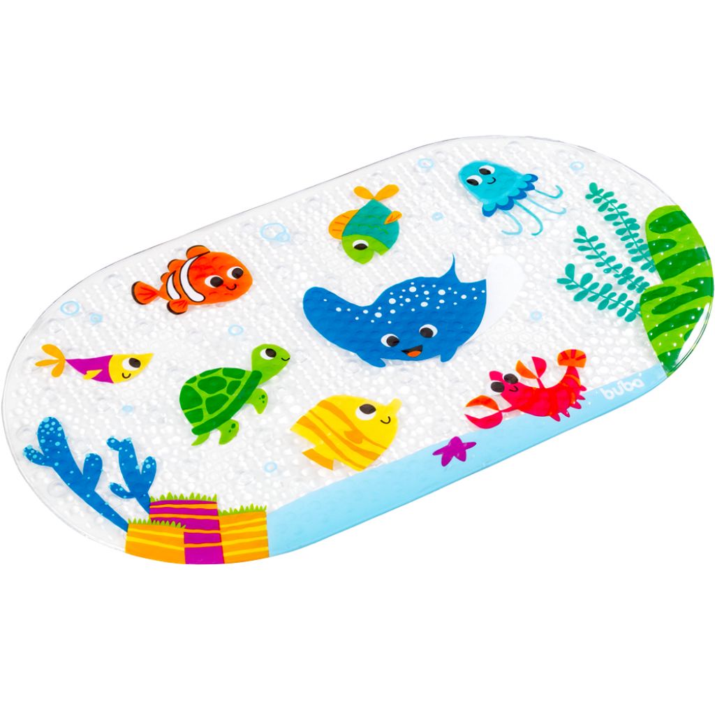Tapete Infantil Para Banho Antiderrapante Fundo Do Mar 17220 Buba em Oferta na Shopee
