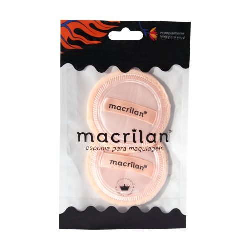 Kit com 2 esponjas para pó redondas EJ1-5 - Macrilan