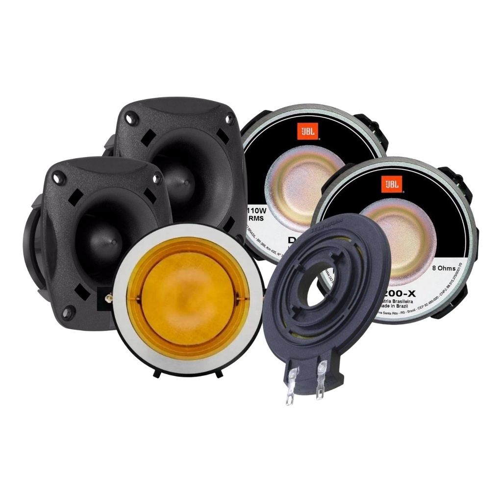 Kit 2 Driver JBL D200X 110w + 2 Tweeter JBL ST200 70w + 1 Reparo D200X + 1 Reparo ST200 Originais