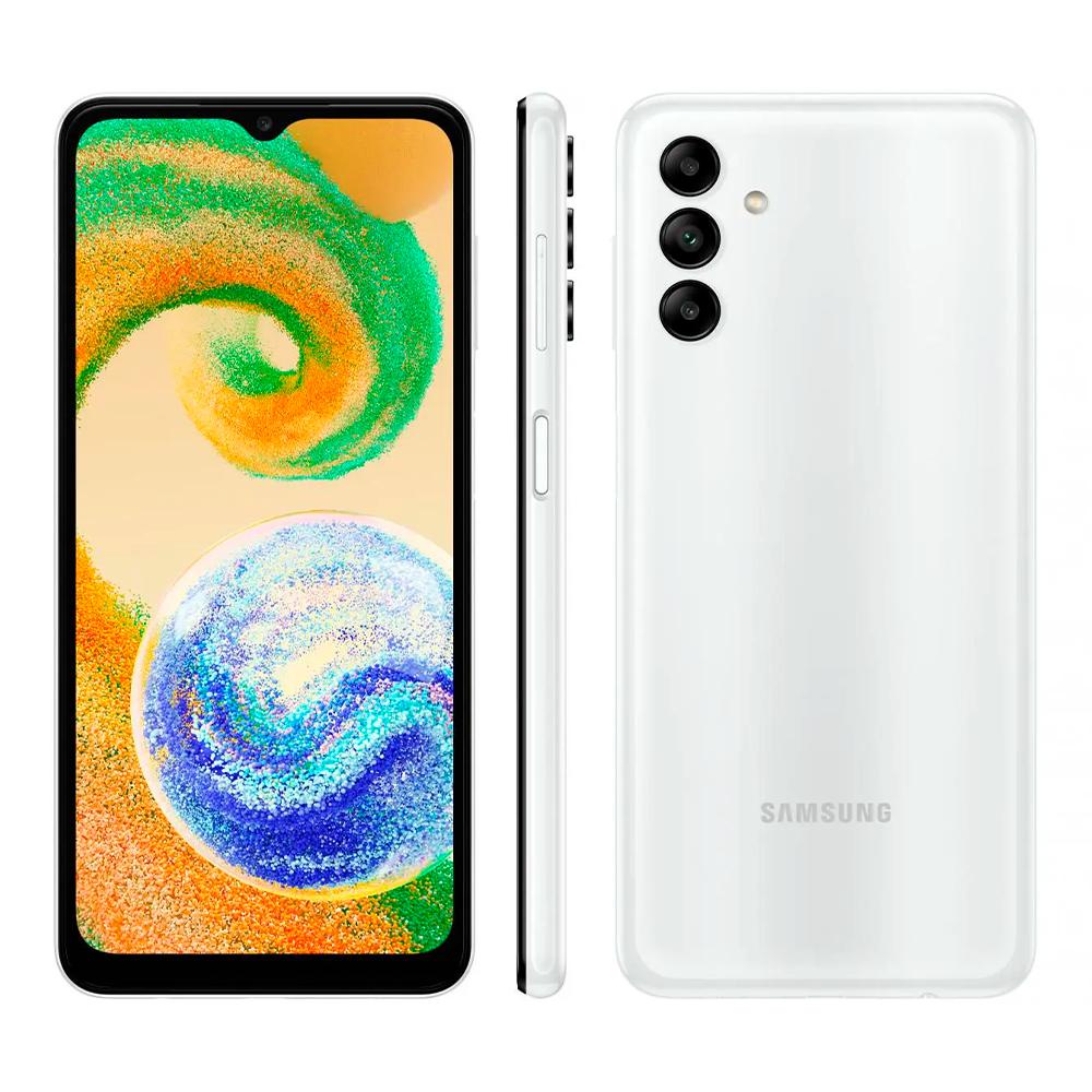 Smartphone Samsung Galaxy A04S, 64GB, 4GB, Octa-Core, Câmera 50MP + 2MP + 2MP, Selfie 5.0MP, Tela de 6.5" - Branco