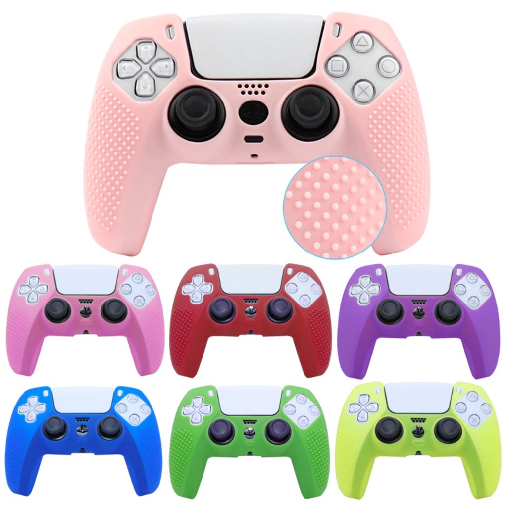 Capa Protetora de Silicone Com Antiderrapante Para Dualsense Ps5 Playstation 5 ( 19 cores )