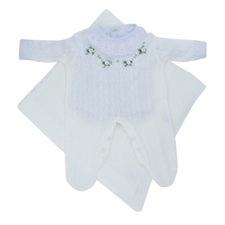 Kit Maternidade Flowers e Body com Gola e Punho Bordado em Oferta na Shopee