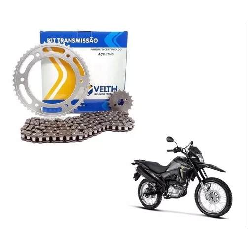 Kit Relação Transmissão Corrente Coroa Pinhão Bros 160