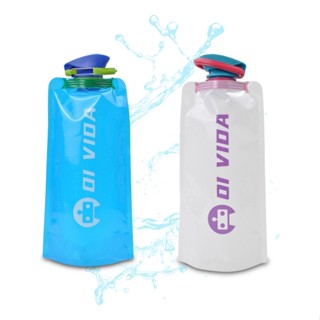 Garrafa De Agua Dobravel Retratil Silicone Resistente 500ml.