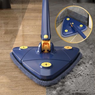 Esfregão Rodo Limpeza Triangulo Giratorio 360° Mop Limpeza Pisos Janelas Mop Triangulo